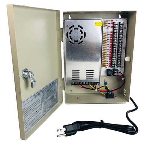 12v dc cctv power distribution box|12v dc power box.